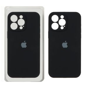قاب سیلیکونی پاک کنی اورجینال ++A مدل Apple iPhone 14 Pro Max - مشکی (پک دار)