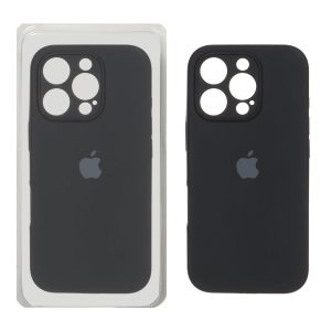 قاب سیلیکونی پاک کنی اورجینال ++A مدل Apple iPhone 16 Pro - مشکی (پک دار)