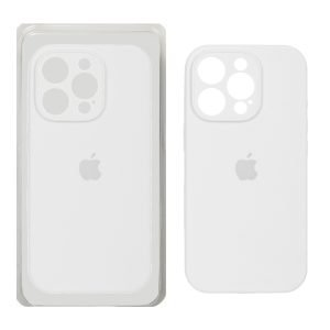قاب سیلیکونی پاک کنی اورجینال ++A مدل Apple iPhone 16 Pro - سفید (پک دار)