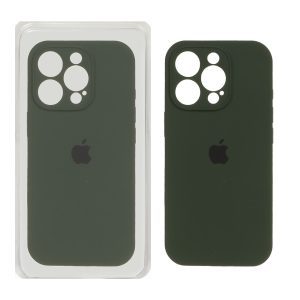 قاب سیلیکونی پاک کنی اورجینال ++A مدل Apple iPhone 16 Pro - سبز زیتونی (پک دار)