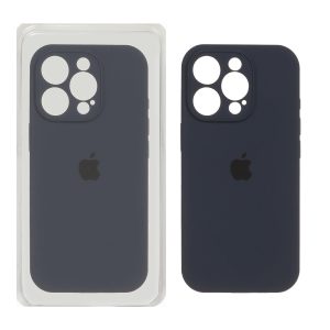 قاب سیلیکونی پاک کنی اورجینال ++A مدل Apple iPhone 16 Pro - سرمه ای تیره (پک دار)