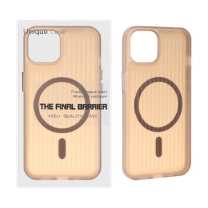 قاب اورجینال Unique Case کرکره ای مات MagSafe مدل Apple iPhone 13 / iPhone 14 - صحرایی (پک دار)