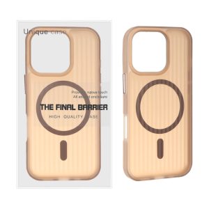 قاب اورجینال Unique Case کرکره ای مات MagSafe مدل Apple iPhone 16 Pro - صحرایی (پک دار)