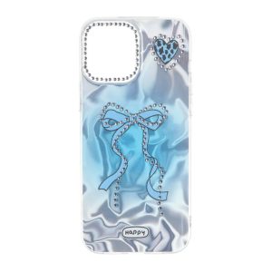 قاب Silver Cloud پاپیون نگین دار Apple iPhone 13 Pro Max - آبی