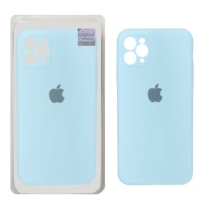 قاب سیلیکونی پاک کنی اورجینال Master Quality مدل Apple iPhone 11 Pro Max - آبی آسمانی (پک دار)