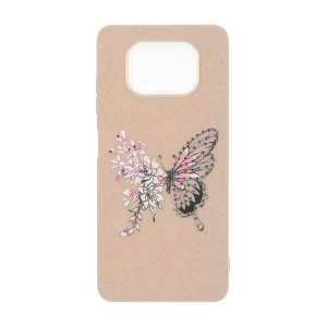 قاب اکلیلی ButterFly نگین دار Xiaomi Poco X3 / Poco X3 Pro / Poco X3 NFC - نسکافه ای