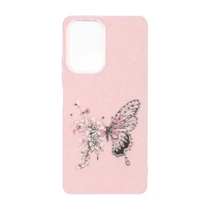 قاب اکلیلی ButterFly نگین دار Xiaomi Redmi Note 10 Pro 4G / Redmi Note 10 Pro Max - صورتی