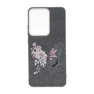 قاب اکلیلی ButterFly نگین دار Xiaomi Poco X7 Pro - مشکی