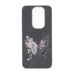 قاب اکلیلی ButterFly نگین دار Xiaomi Redmi Note 8 Pro - مشکی