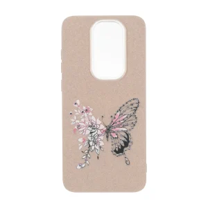 قاب اکلیلی ButterFly نگین دار Xiaomi Redmi Note 8 Pro - نسکافه ای