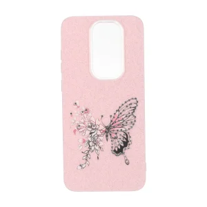 قاب اکلیلی ButterFly نگین دار Xiaomi Redmi Note 8 Pro - صورتی