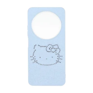 قاب اکلیلی Kitty نگین دار Xiaomi Redmi 14C / Redmi A3 Pro / Redmi A4 / Poco C75 - آبی