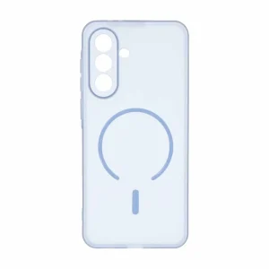 قاب ژله ای مات طرح مگ سیف Power محافظ لنزدار Samsung Galaxy A37 / A56 / A36 - آبی