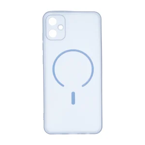 قاب ژله ای مات طرح مگ سیف Power محافظ لنزدار Samsung Galaxy A05 / M05 / F05 - آبی