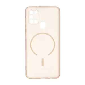 قاب ژله ای مات طرح مگ سیف Power محافظ لنزدار Samsung Galaxy A21s - نسکافه ای