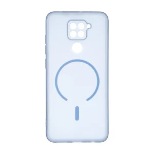 قاب ژله ای مات طرح مگ سیف Power محافظ لنزدار Xiaomi Redmi Note 9 / Redmi 10X 5G / Redmi 10X Pro 5G - آبی
