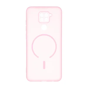 قاب ژله ای مات طرح مگ سیف Power محافظ لنزدار Xiaomi Redmi Note 9 / Redmi 10X 5G / Redmi 10X Pro 5G - صورتی
