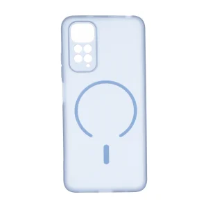 قاب ژله ای مات طرح مگ سیف Power محافظ لنزدار Xiaomi Redmi Note 11 4G / Redmi Note 11S - آبی