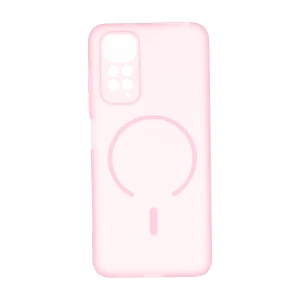 قاب ژله ای مات طرح مگ سیف Power محافظ لنزدار Xiaomi Redmi Note 11 4G / Redmi Note 11S - صورتی