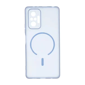 قاب ژله ای مات طرح مگ سیف Power محافظ لنزدار Xiaomi Redmi Note 10 Pro 4G / Redmi Note 10 Pro Max - آبی