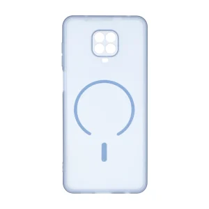 قاب ژله ای مات طرح مگ سیف Power محافظ لنزدار Xiaomi Redmi Note 9S / Redmi Note 9 Pro / Redmi Note 9 Pro Max - آبی