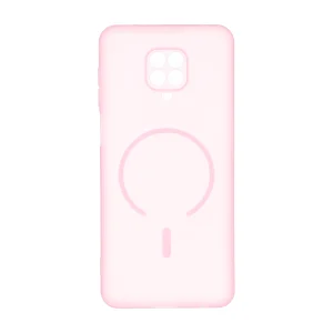 قاب ژله ای مات طرح مگ سیف Power محافظ لنزدار Xiaomi Redmi Note 9S / Redmi Note 9 Pro / Redmi Note 9 Pro Max - صورتی