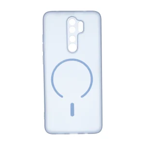 قاب ژله ای مات طرح مگ سیف Power محافظ لنزدار Xiaomi Redmi Note 8 Pro - آبی