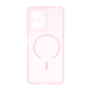 قاب ژله ای مات طرح مگ سیف Power محافظ لنزدار Xiaomi Redmi Note 12 4G - صورتی