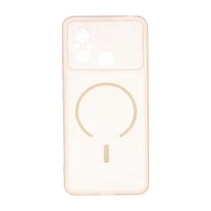 قاب ژله ای مات طرح مگ سیف Power محافظ لنزدار Xiaomi Redmi 12C / Redmi 11A / Poco C55 - نسکافه ای