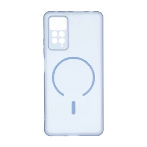 قاب ژله ای مات طرح مگ سیف Power محافظ لنزدار Xiaomi Redmi Note 12 Pro 4G / Redmi Note 11 Pro - آبی