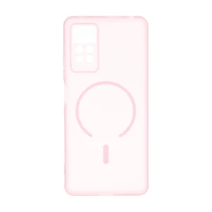 قاب ژله ای مات طرح مگ سیف Power محافظ لنزدار Xiaomi Redmi Note 12 Pro 4G / Redmi Note 11 Pro - صورتی