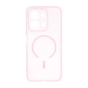 قاب ژله ای مات طرح مگ سیف Power محافظ لنزدار Xiaomi Redmi 15C / Poco C85 - صورتی