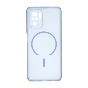 قاب ژله ای مات طرح مگ سیف Power محافظ لنزدار Xiaomi Redmi Note 10 4G / Redmi Note 10S / Poco M5S - آبی