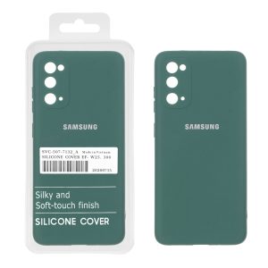 قاب نیو سیلیکون محافظ لنزدار RFF مدل Samsung Galaxy S20 - سبز (پک دار)