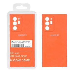 قاب نیو سیلیکون محافظ لنزدار RFF مدل Samsung Galaxy Note20 Ultra - نارنجی (پک دار)