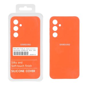 قاب نیو سیلیکون محافظ لنزدار RFF مدل Samsung Galaxy A35 - نارنجی (پک دار)