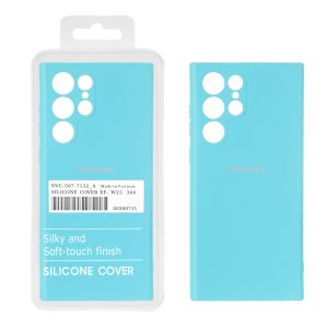 قاب نیو سیلیکون محافظ لنزدار RFF مدل Samsung Galaxy S22 Ultra - فیروزه ای (پک دار)