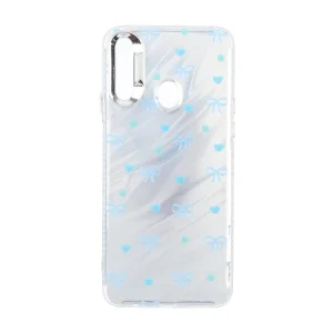 قاب Pucker هفت رنگ دور ژله ای مات لنز کروم Samsung Galaxy A20s - طرح 16