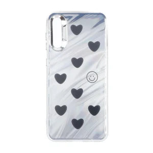 قاب Pucker هفت رنگ دور ژله ای مات لنز کروم Samsung Galaxy A50 / A50s / A30s - طرح 54