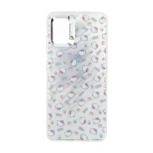 قاب Pucker هفت رنگ دور ژله ای مات لنز کروم Samsung Galaxy A51 / M40s - طرح 76