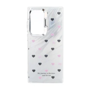 قاب Pucker هفت رنگ دور ژله ای مات لنز کروم Samsung Galaxy S23 Ultra - طرح 94