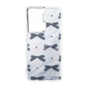 قاب Pucker هفت رنگ دور ژله ای مات لنز کروم Samsung Galaxy S21 Ultra - طرح 116