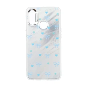 قاب Pucker هفت رنگ دور ژله ای مات لنز کروم Samsung Galaxy A10s - طرح 123