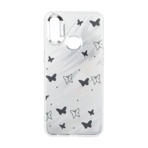قاب Pucker هفت رنگ دور ژله ای مات لنز کروم Samsung Galaxy A10s - طرح 125