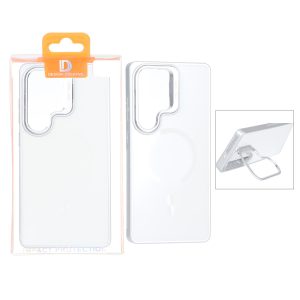 قاب اورجینال PVD Case Pro استندشو MagSafe مدل Samsung Galaxy S25 Ultra - نقره ای (پک دار)