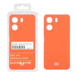 قاب نیو سیلیکون محافظ لنزدار RFF مدل Xiaomi Redmi 13C / Poco C65 - نارنجی (پک دار)