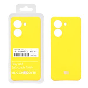 قاب نیو سیلیکون محافظ لنزدار RFF مدل Xiaomi Poco X7 Pro - زرد (پک دار)