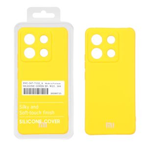قاب نیو سیلیکون محافظ لنزدار RFF مدل XXiaomi Redmi Note 13 Pro 5G / Poco X6 5G - زرد (پک دار)