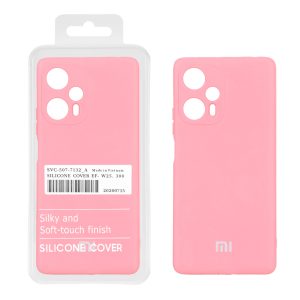 قاب نیو سیلیکون محافظ لنزدار RFF مدل Xiaomi Poco F5 - صورتی پاستلی (پک دار)