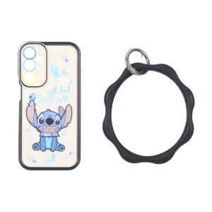 قاب Solid Case عروسک برجسته النگویی محافظ لنز رنگی Samsung Galaxy A25 5G - طرح 583